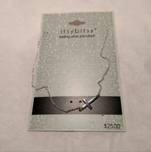 Sterling Plated Cross Necklace